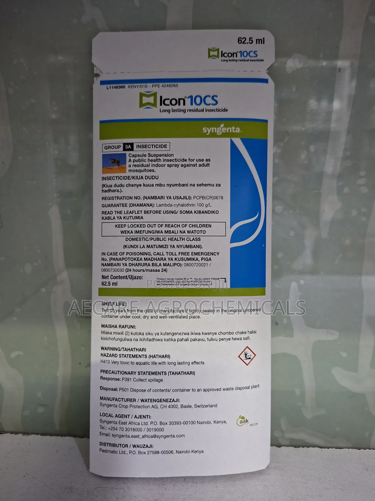 Icon 10cs Long Lasting Residual Insecticide 62.5ml