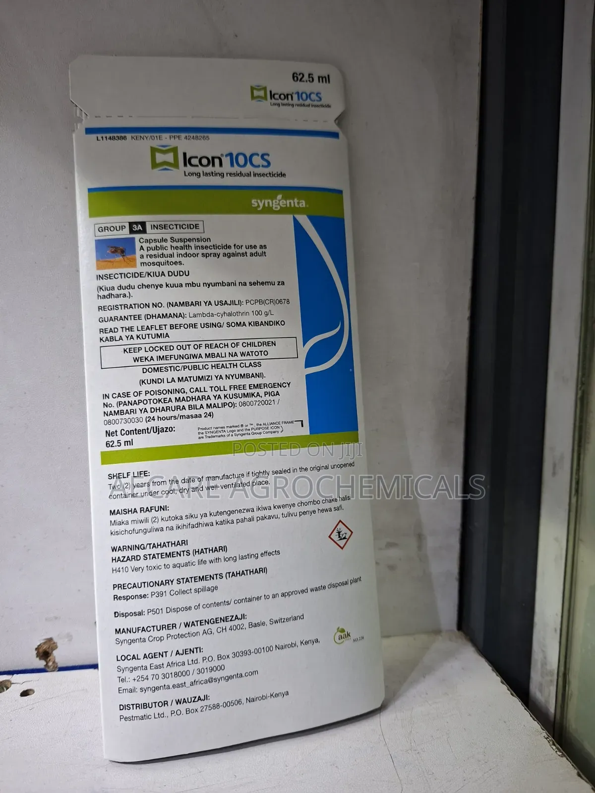 Icon 10cs Long Lasting Residual Insecticide 62.5ml