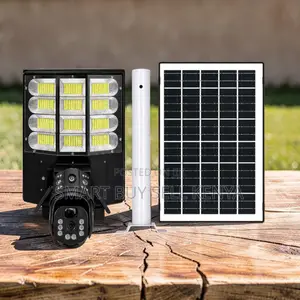 12mp 4g PTZ Multiple Lens 4g Sim Solar Camera Led Solar Street Light