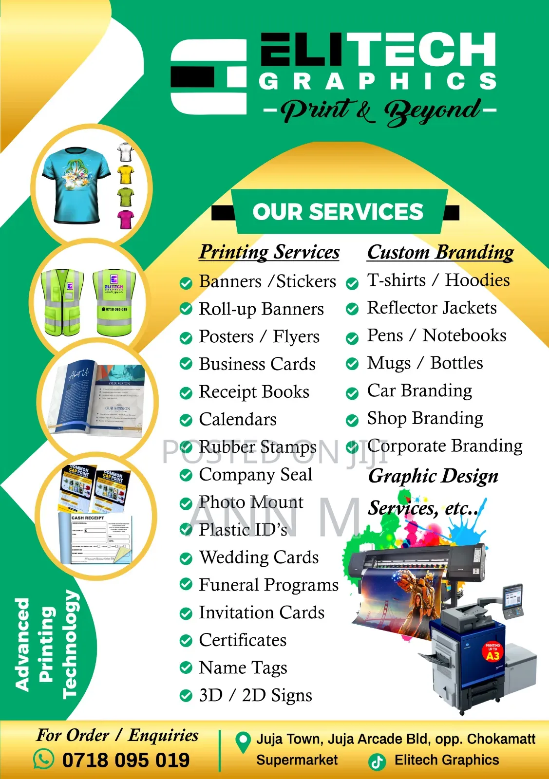 Graphic Design, Printing and Branding