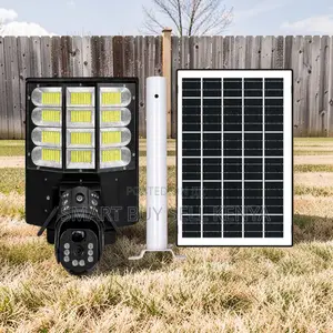 12mp 4g PTZ Multiple Lens PTZ Solar Camera With Led Solar Street Light