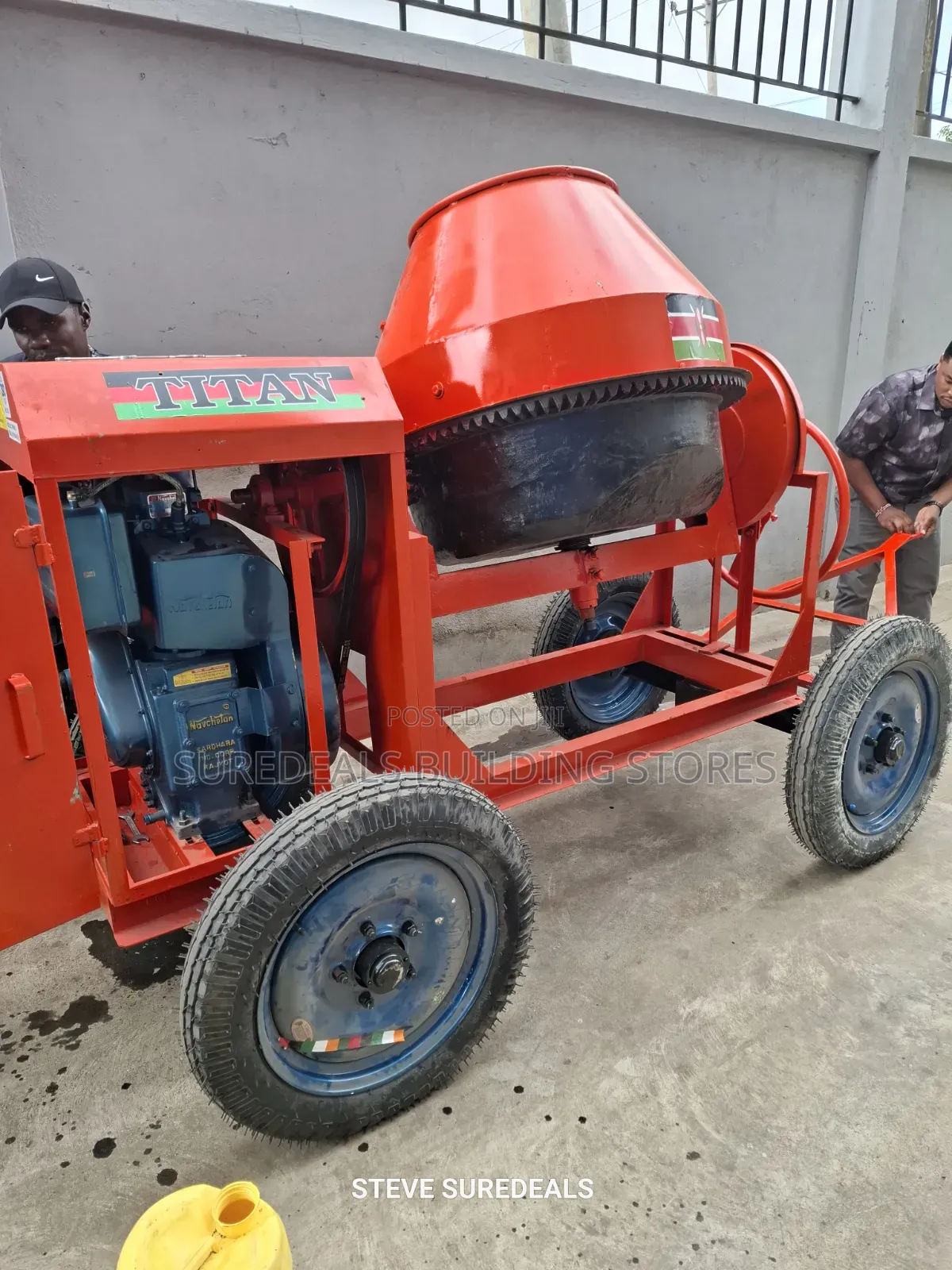 500-Liter Titan Concrete Mixer Powered by a 6.5hp Diesel Engine