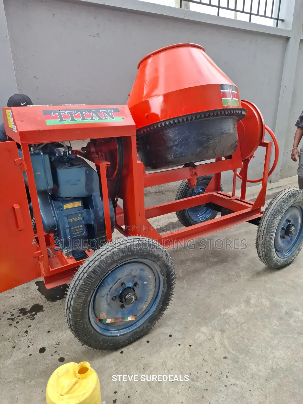 500-Liter Titan Concrete Mixer Powered by a 6.5hp Diesel Engine