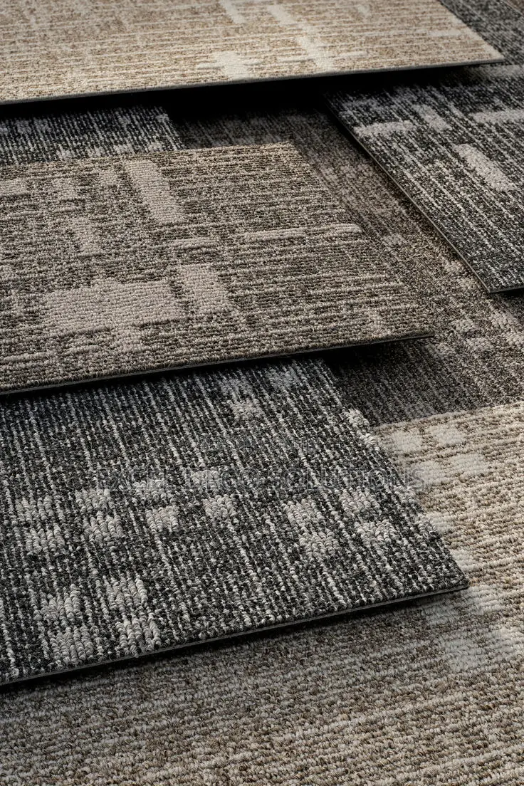 Carpet Tiles for Office Partition and Workspace Floor Use