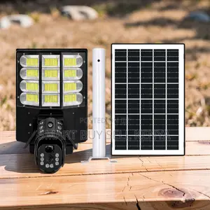 12mp 4g PTZ Multiple Lens Ip66 Solar Camera With Led Solar Streetlight