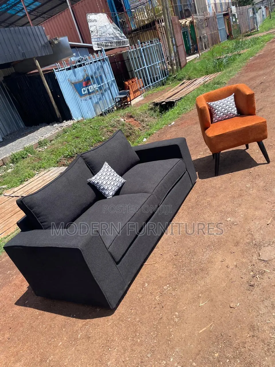 Magnificent 3 Seater Sofa With an Arm Chair