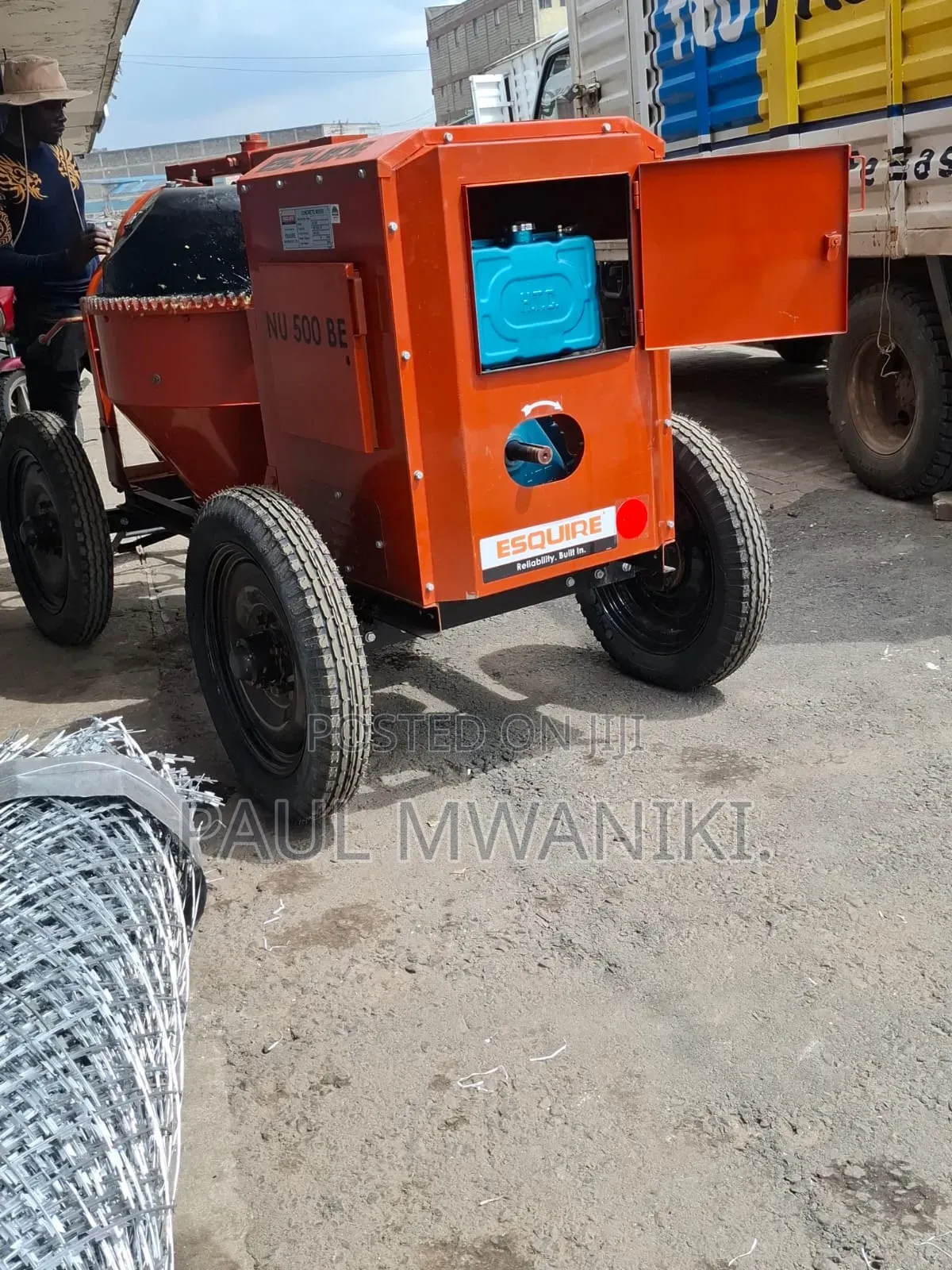 Esquire 500 Liters High-Capacity Concrete Mixer – Diesel Powered