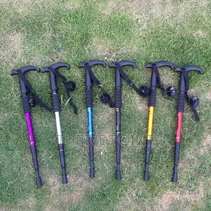 Adjustable Hiking Canes Telescopic Crutch for Nordic Walking Sticks