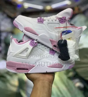 Air Jordan 4 Retro Og Fucshia White Size 36-41