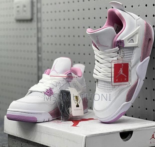 Air Jordan 4 Retro Og Fucshia White Size 36-41