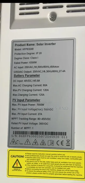 Hybrid Solar Inverter 6.3kva