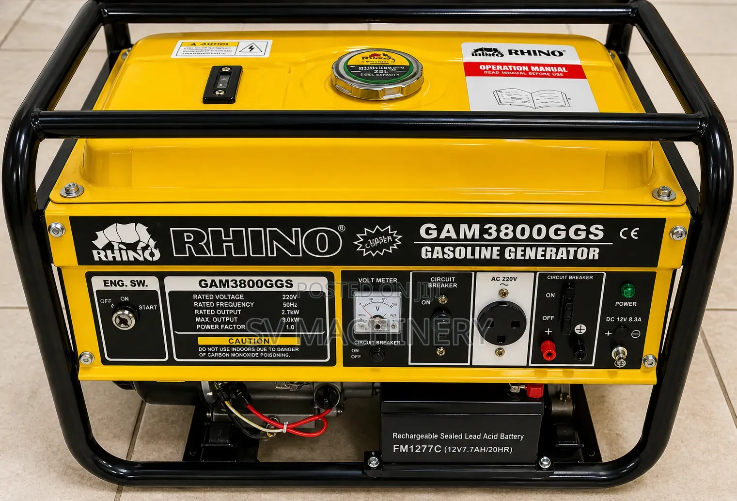 Heavy Duty 4.0kva Rhino Petrol Generator