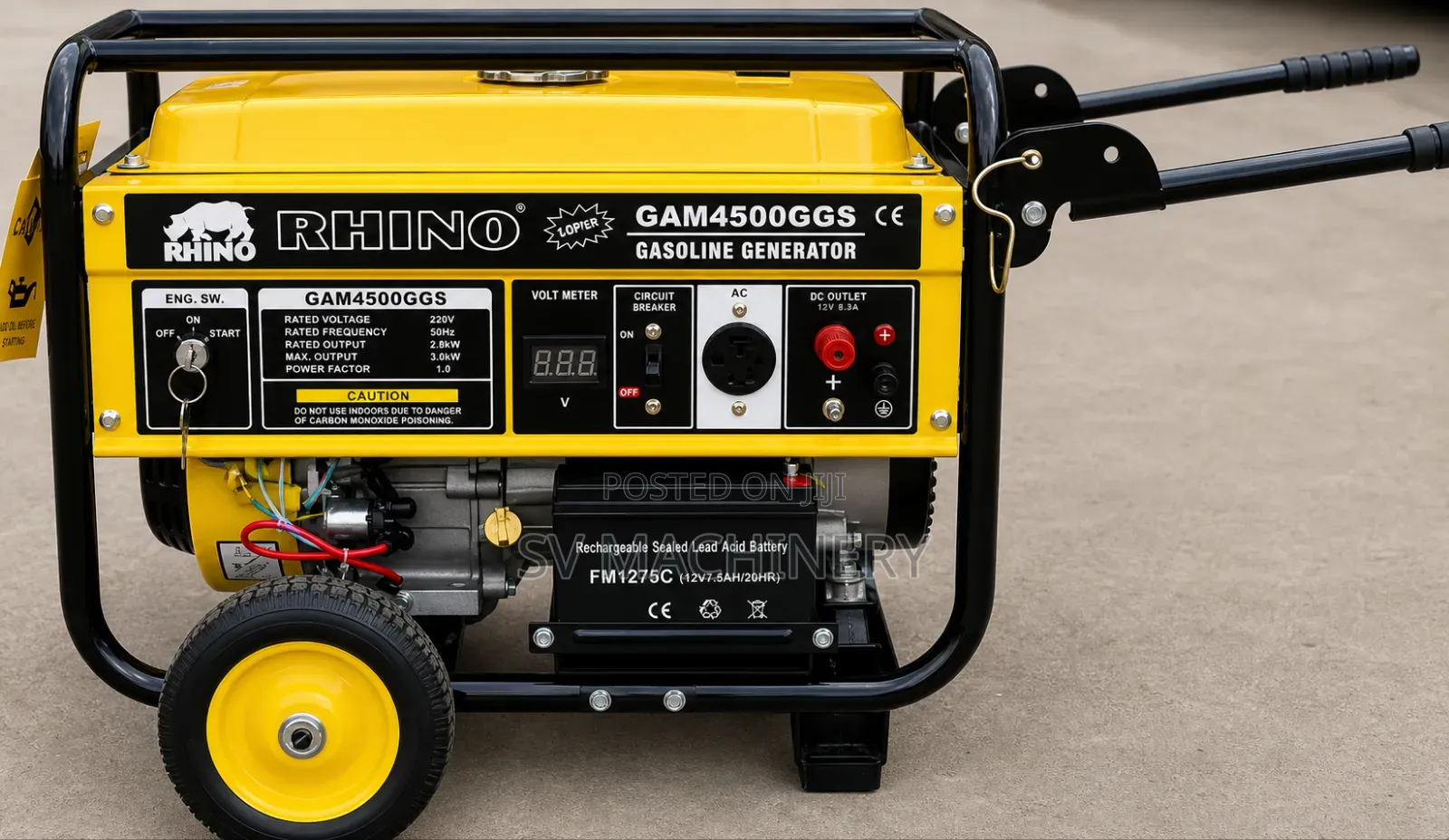 Heavy Duty 4.3kva Rhino Petrol Generator
