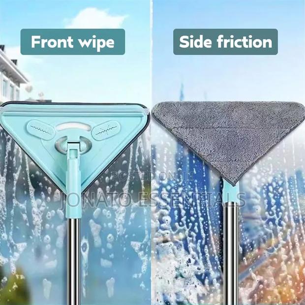 360° Rotating Triangle Mop for Wall, Ceiling Window Cleaning - thumbnail 3