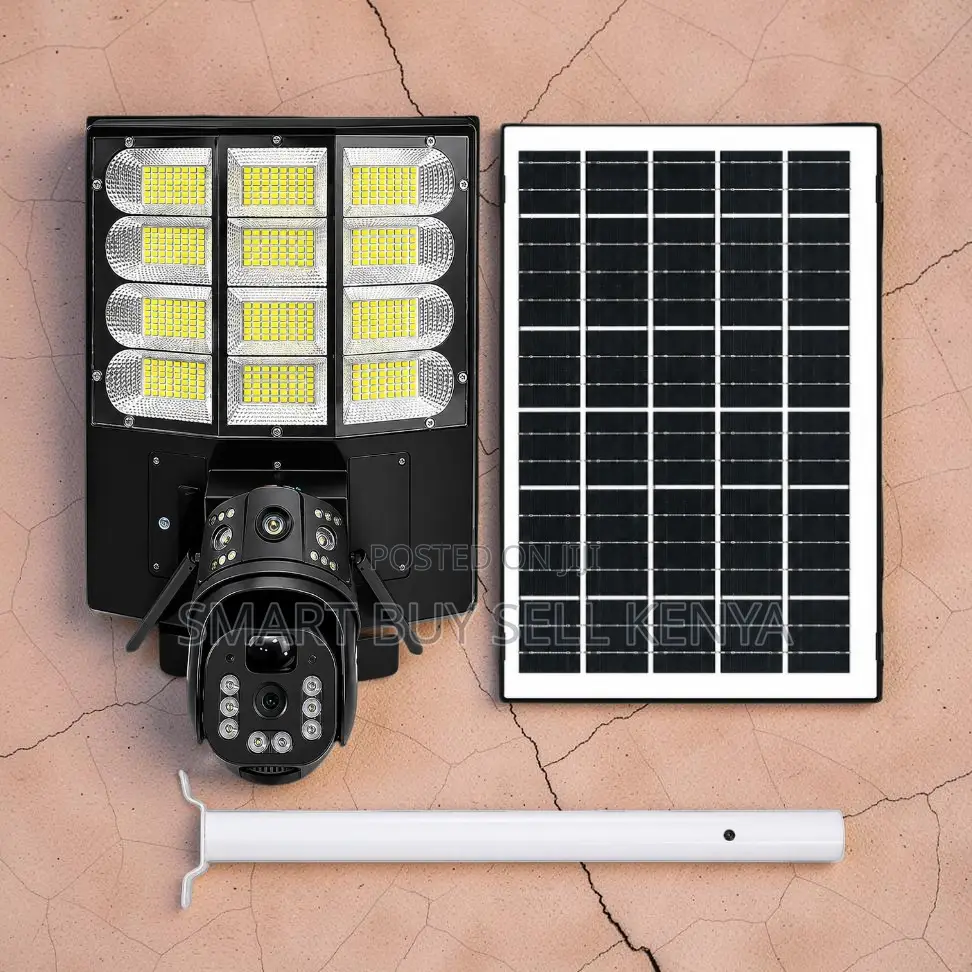12mp 4g PTZ Multiple Lens Remote Solar Camera With Solar Street Light