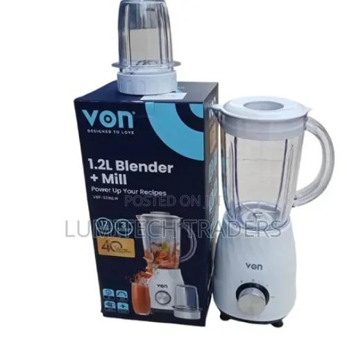 Von 1.2 L Blender + Mill (White)