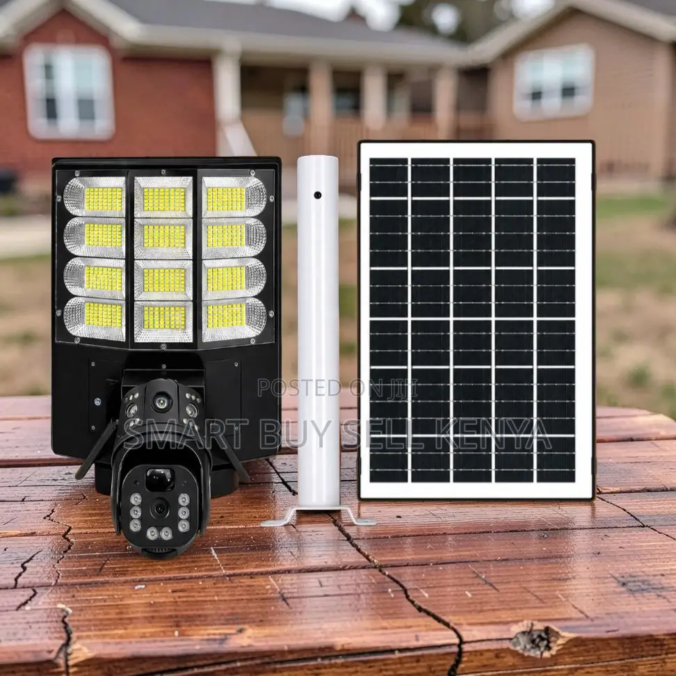 Wireless 12mp 4g PTZ Multiple Lens 4g Camera With Solar Street Light