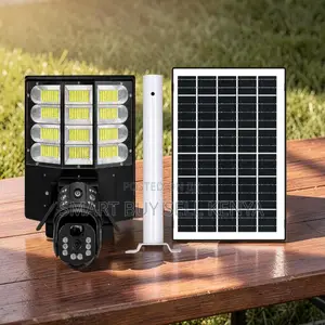 Waterproof 12mp 4g PTZ Multiple Lens 4g Camera With Solar Street Light