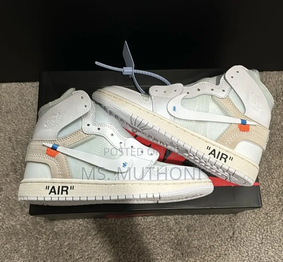 Nike Air Jordan 1 Retro High Off-White Euro Size 37-45