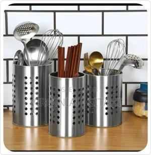 Stainless Steel Cutlery Holder Spoons Chopsticks Kitchen Organiser
