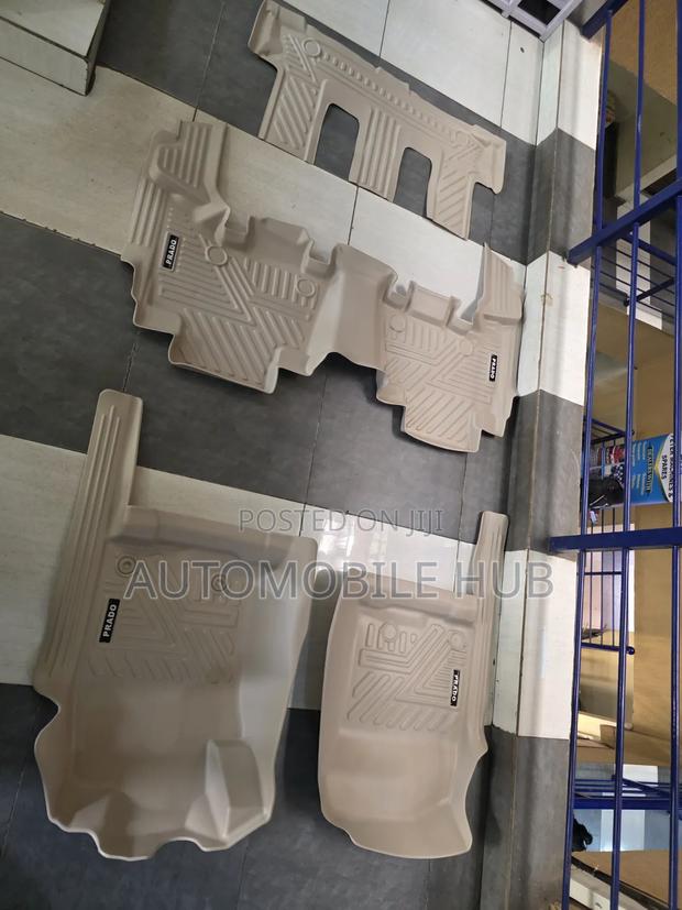Toyota Prado 2010–2023 Beige Tpe 5d Custom Fit Floor Mats Full Set