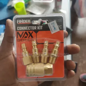 Air Compressor Quick Couplers Brass Nozzles Fittings Plugs 5pcs Finder