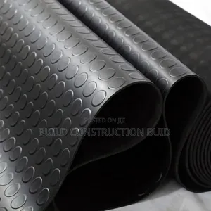 Black Rubber Coin Mat 4mm