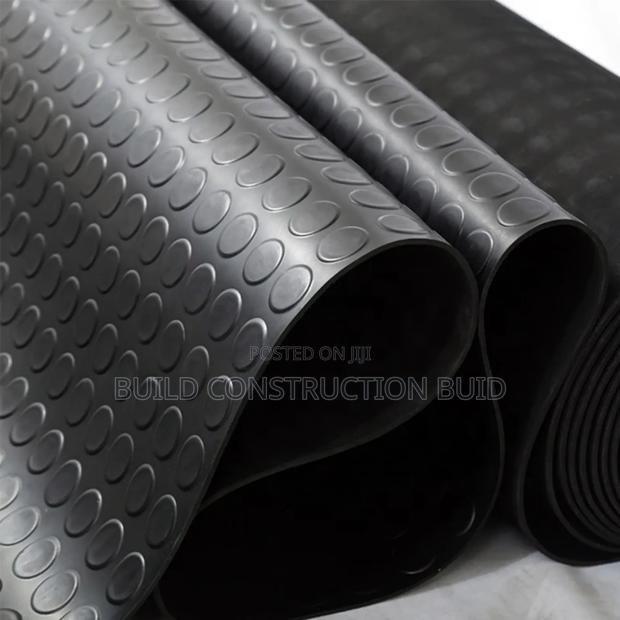 Black Rubber Coin Mat 4mm - main view