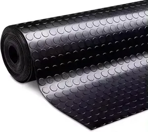 Black Rubber Coin Mat 4mm