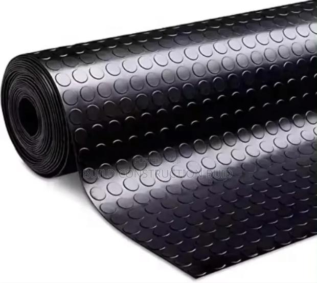 Black Rubber Coin Mat 4mm - thumbnail 2