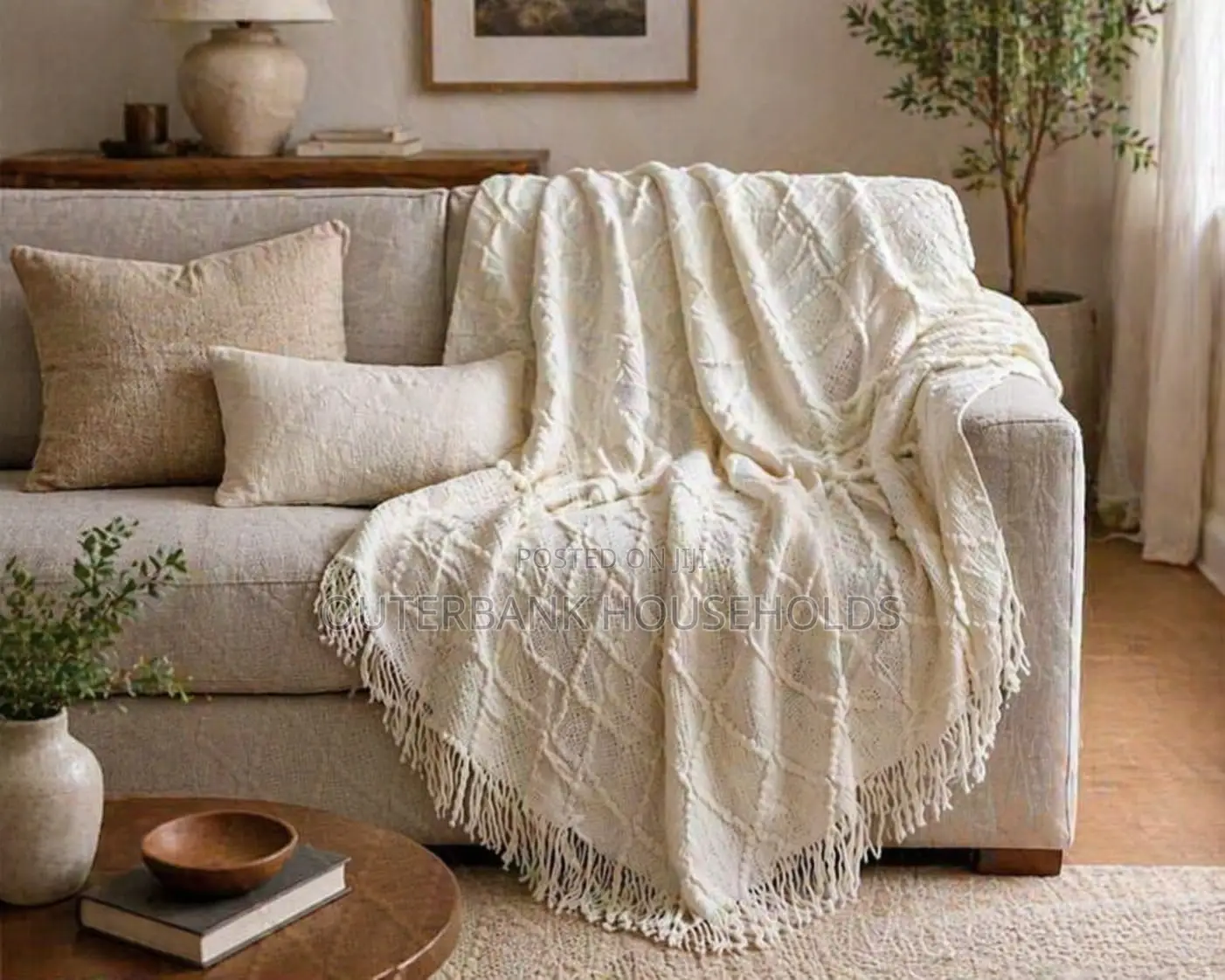Decorative Knitted Throw Blankets