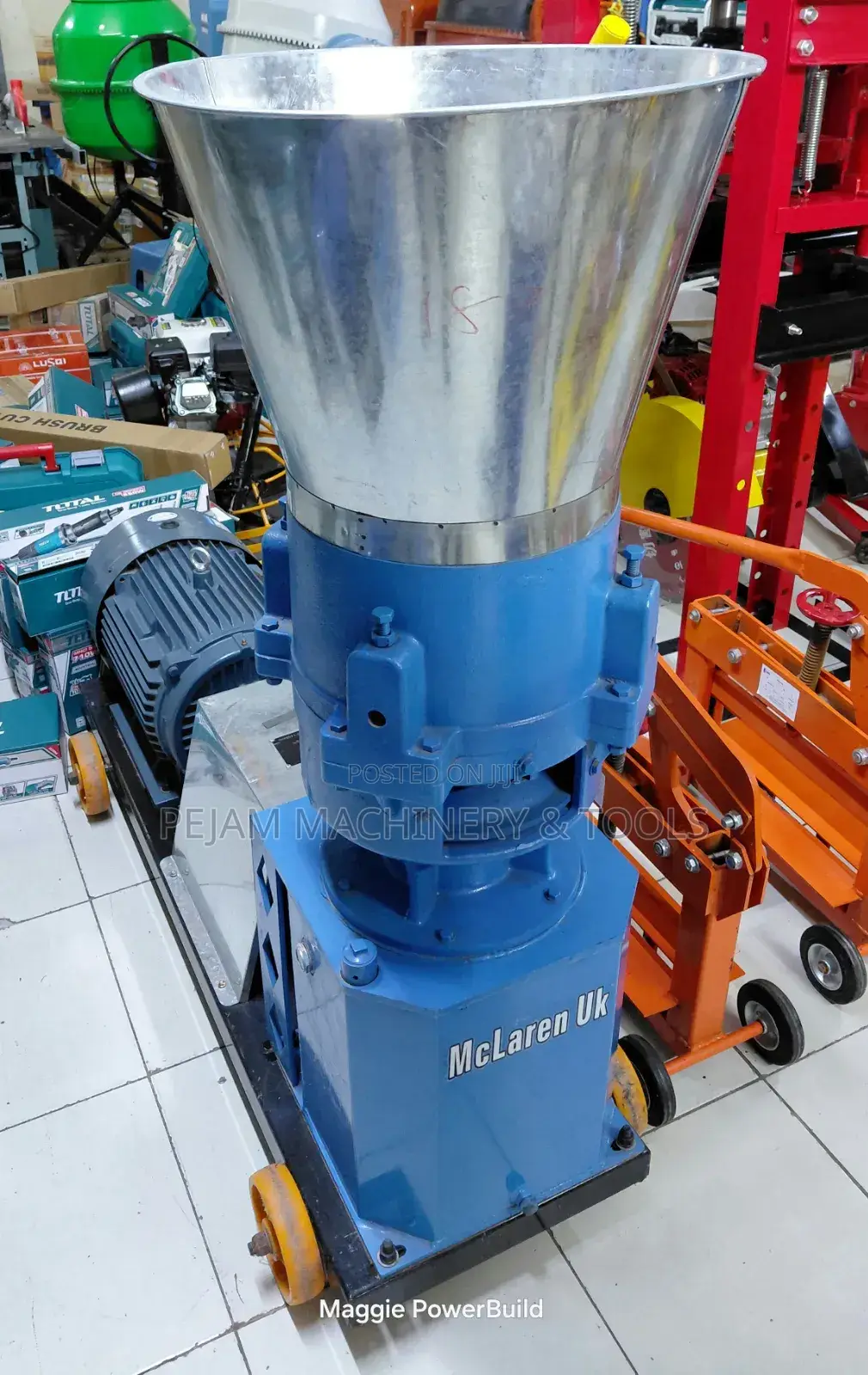 McLaren Uk Feed Pelletizer 1500kg/Hr 22kw Three Phase Motor 4 Dyes