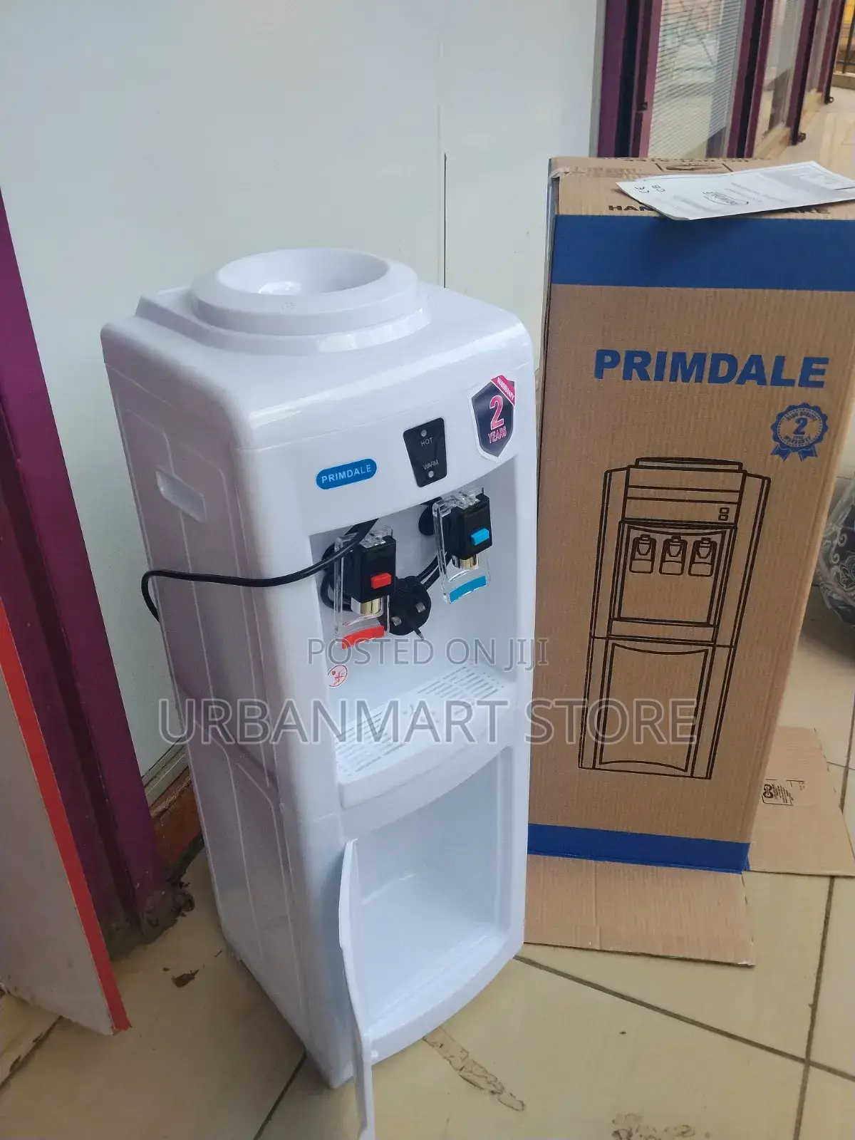 2 Tap Standing Water Dispenser Hot and Normal - Primdale