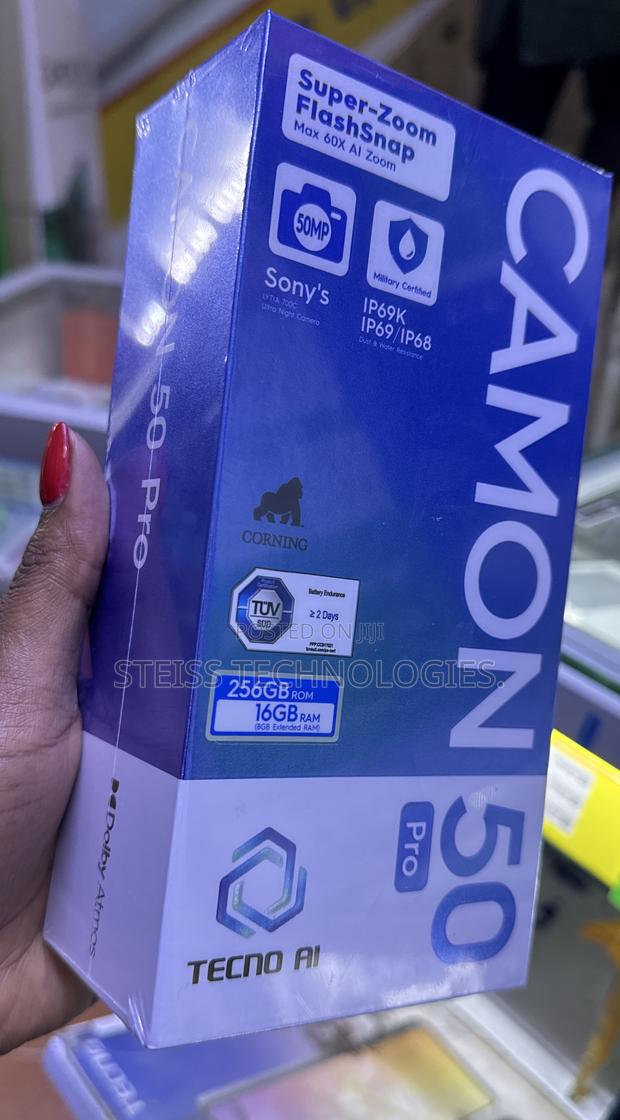 New Tecno Camon 50 256 GB Black - thumbnail 2