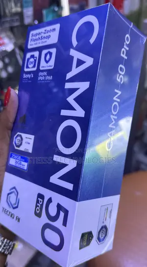 New Tecno Camon 50 256 GB Black