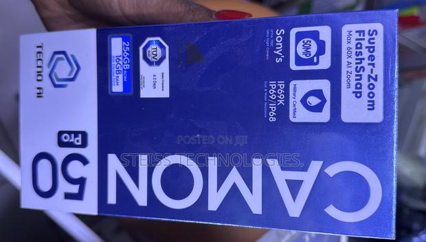 New Tecno Camon 50 256 GB Black