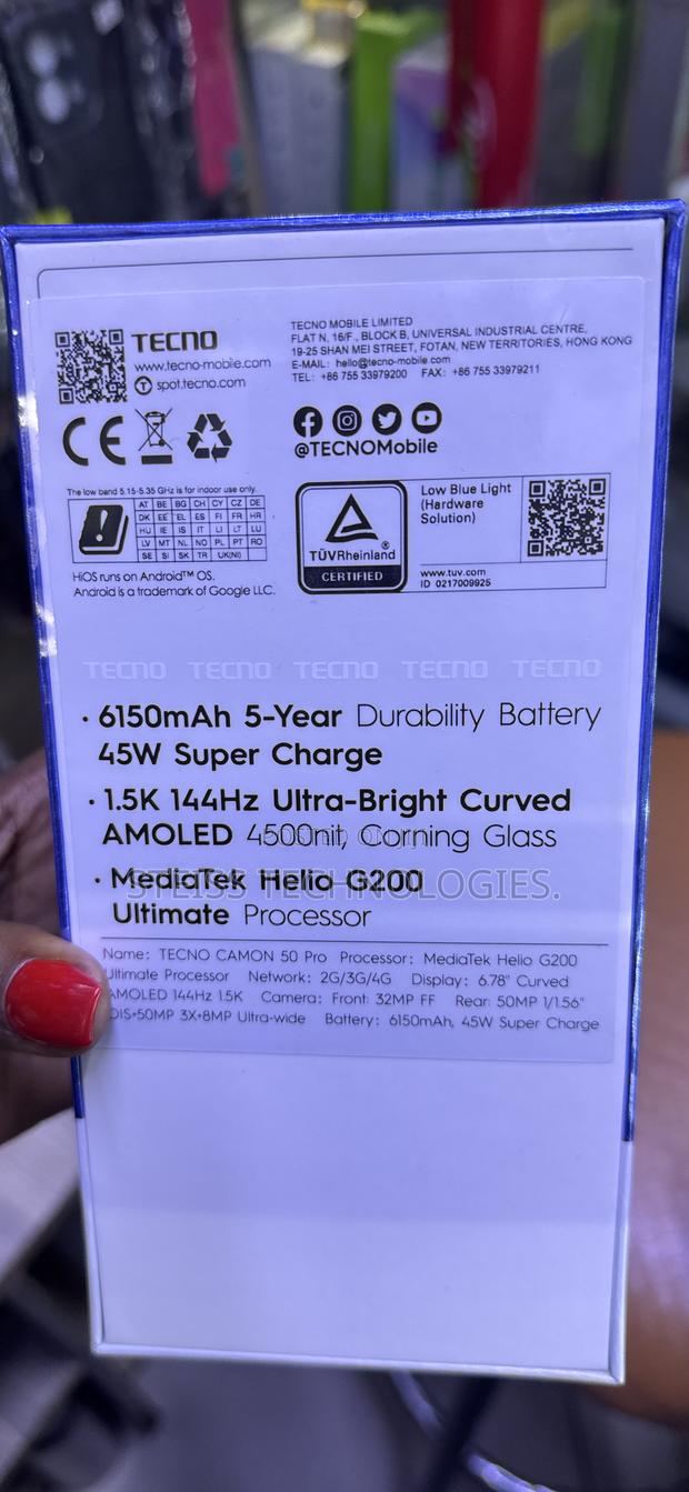 New Tecno Camon 50 256 GB Black - thumbnail 4