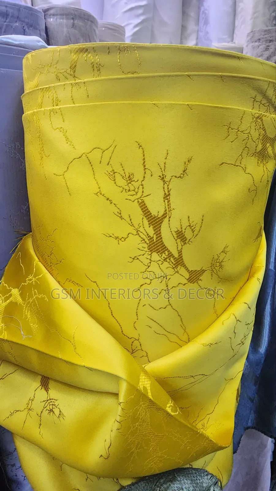 Mustard Yellow Floral Curtains for Blending