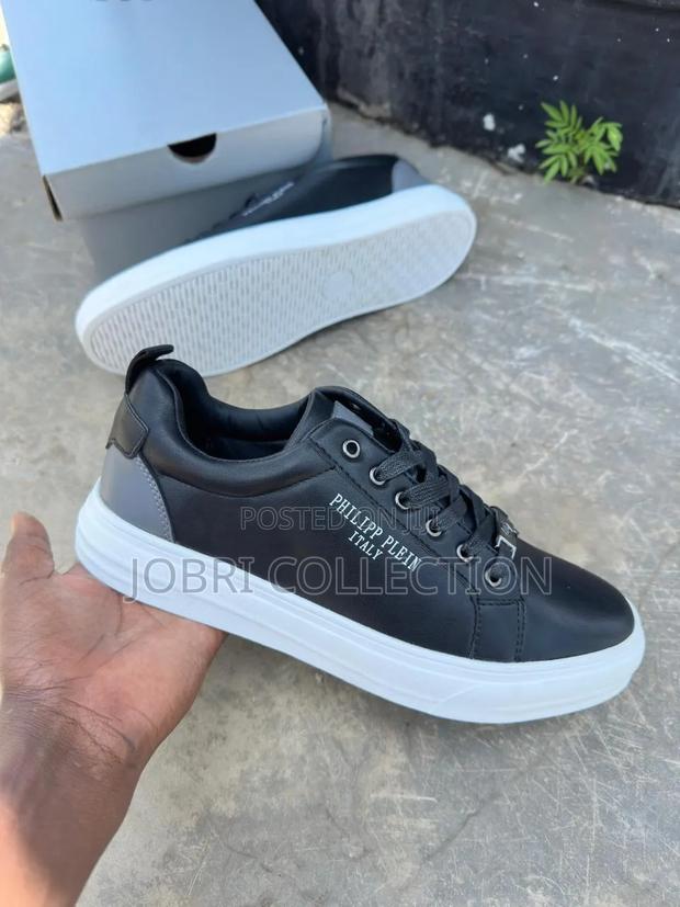 Philip Plein Leather Casual Sneakers