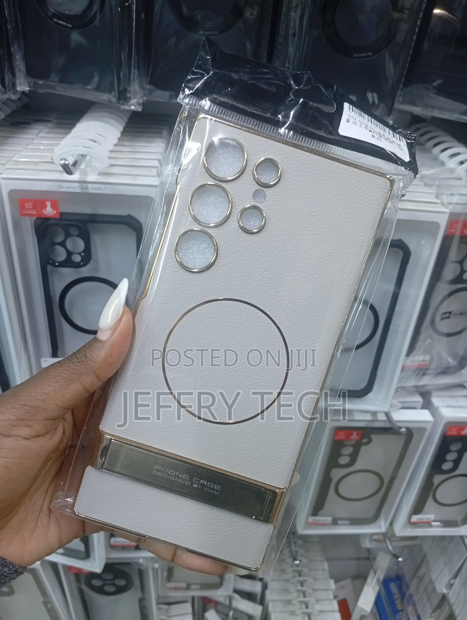 GKK Carbon Fiber Case With Stand Designed for Samsung Galaxy Ultra