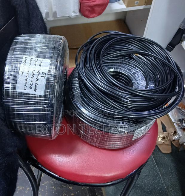 Great Rg59 CCTV Coaxial Cable 100m With Power