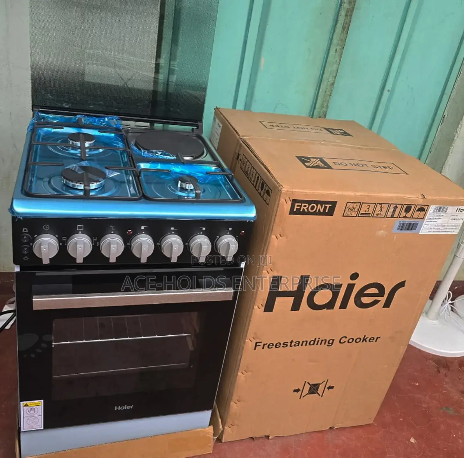 Haier 50*60 3 Gas + 1 Electric Standing Cooker With Electric Oven