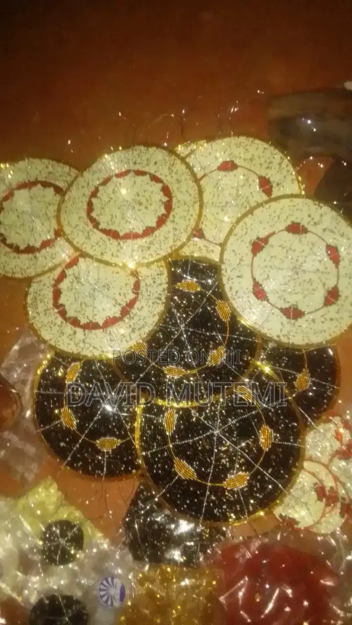 Assorted Leather/Beaded Matts