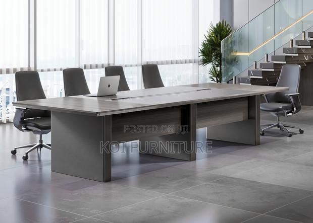 Boardroom Table; 3 Meters Pari Walmut Grey Executive Boadroom Table