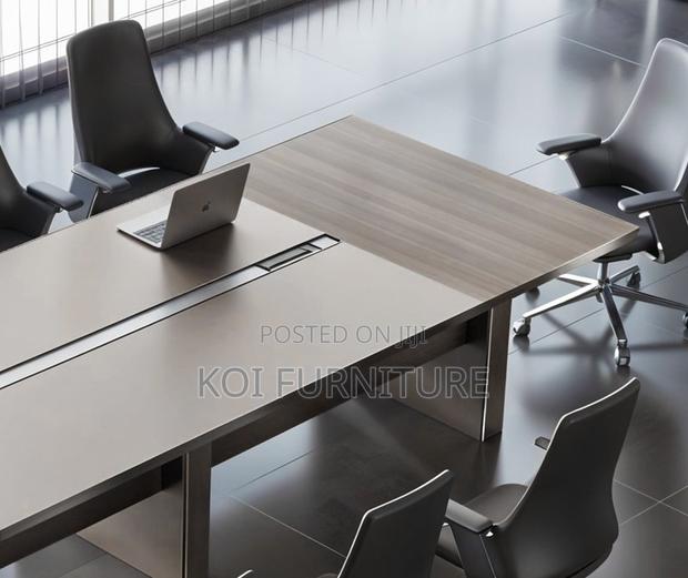 Boardroom Table; 3 Meters Pari Walmut Grey Executive Boadroom Table - thumbnail 6