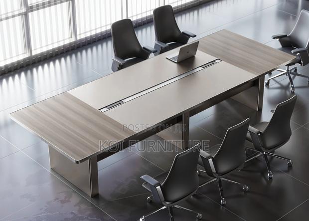 Boardroom Table; 3 Meters Pari Walmut Grey Executive Boadroom Table - thumbnail 13