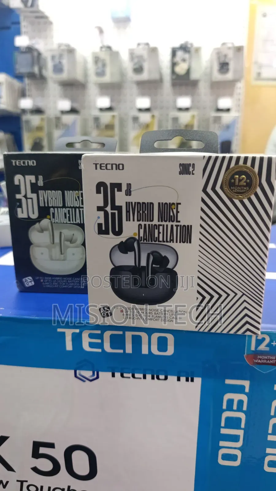 Tecno Sonic 2 Sc02 Wireless Earbuds. **