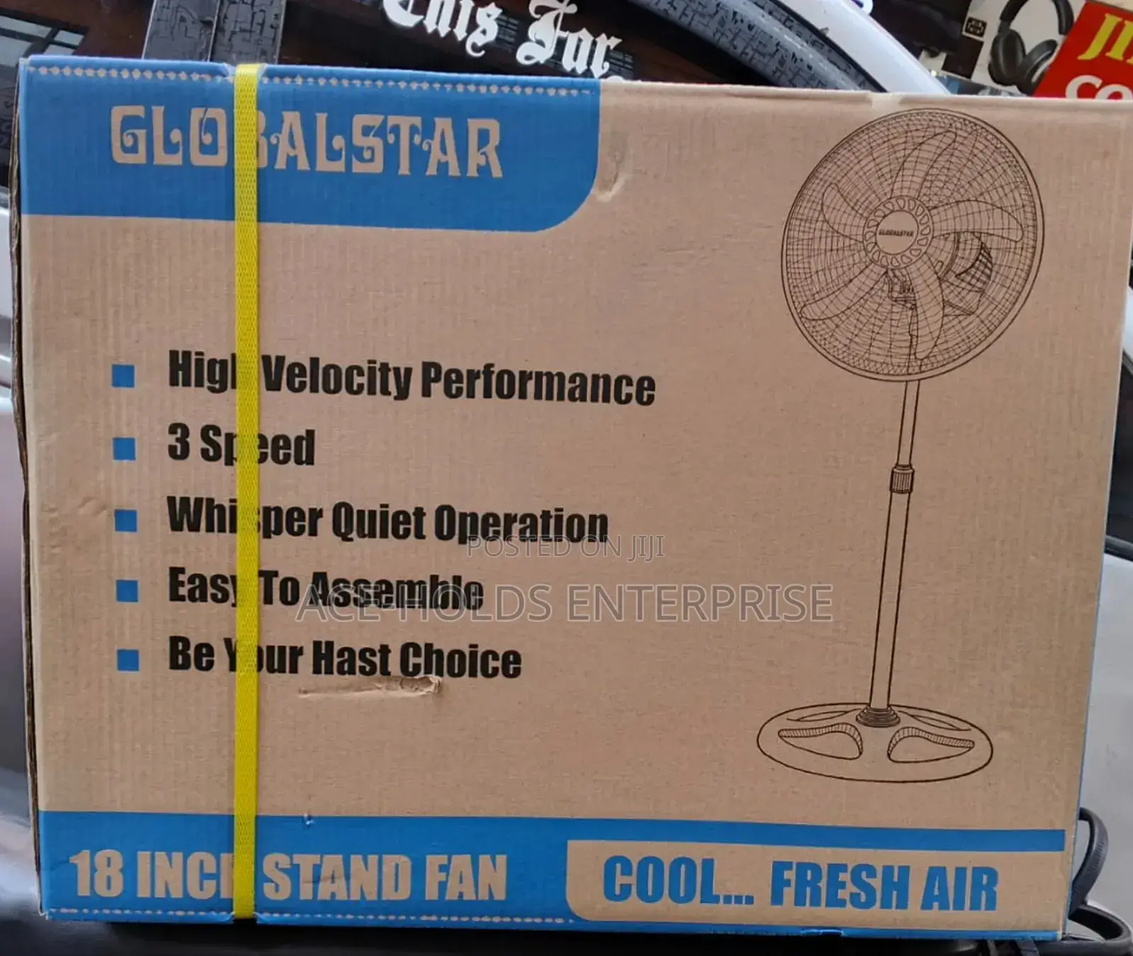 18-Inch Globalstar Fan, 3 Speed Settings, and Whisper Quiet Operation