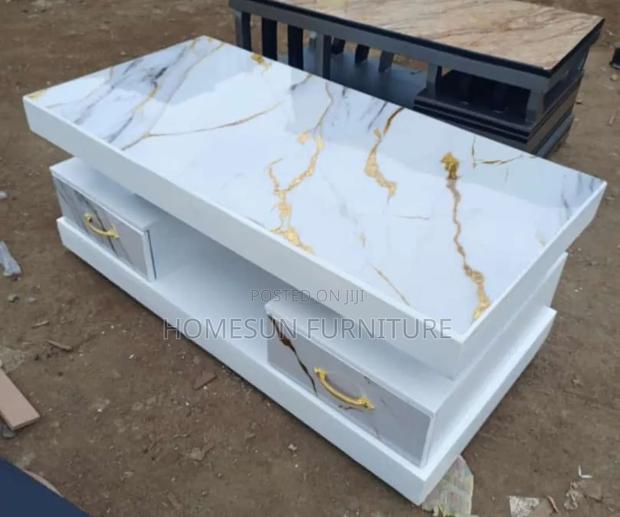 White Marble Top Coffee Table