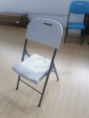 White Plastic Folding Chair